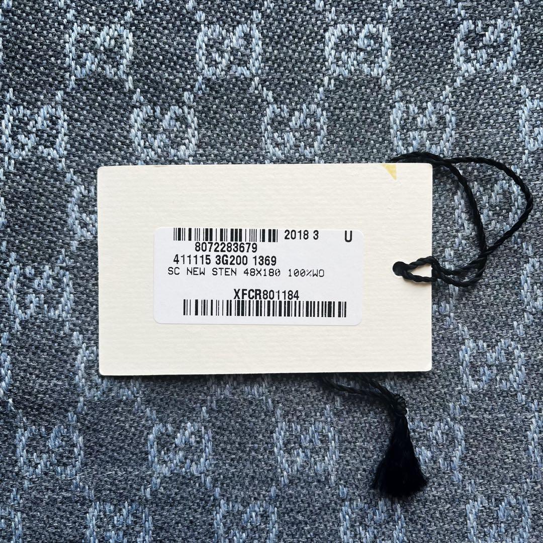 \"GUCCI\" GG柄 ウール100% ストール