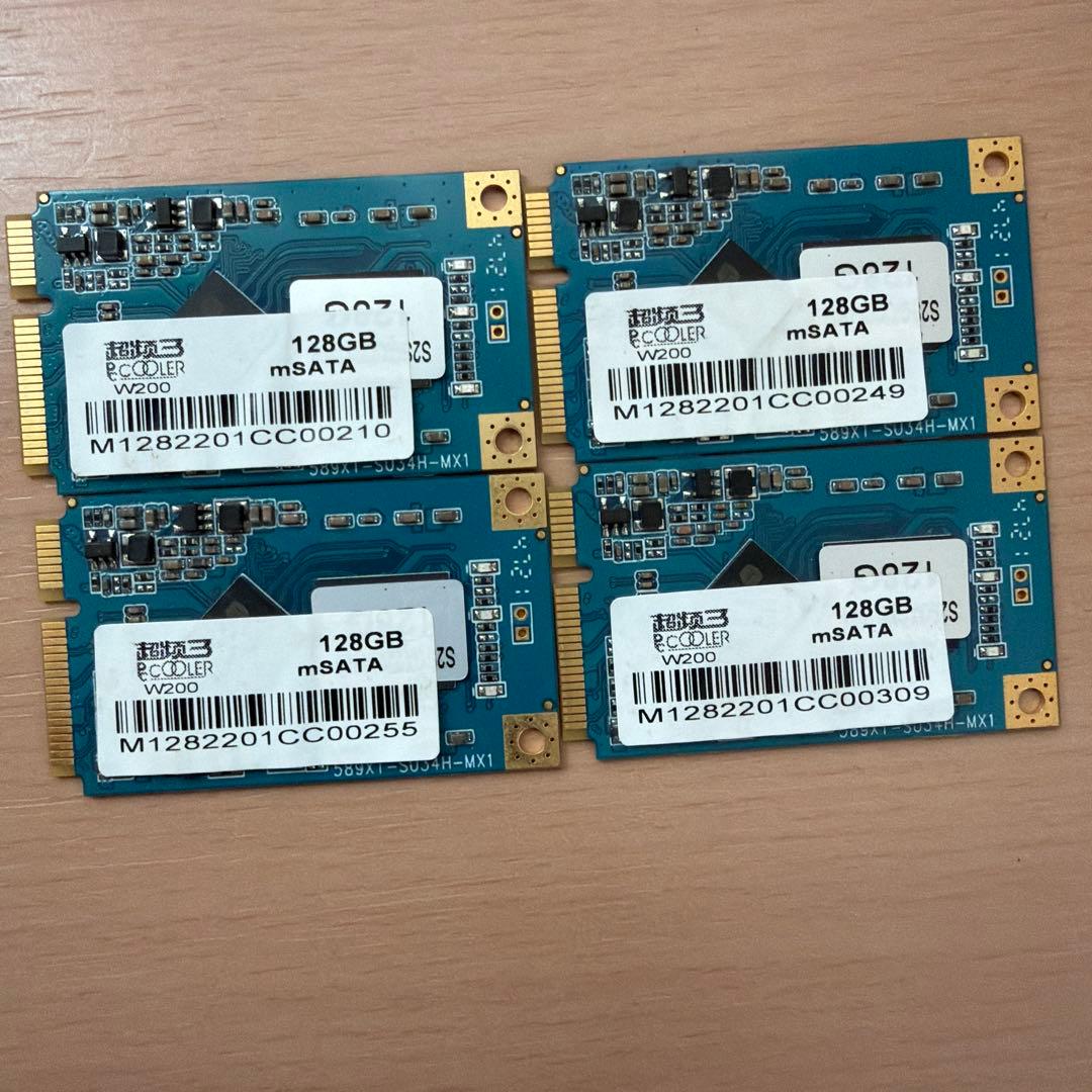 128GB mSATA ストレージカード 4枚セット