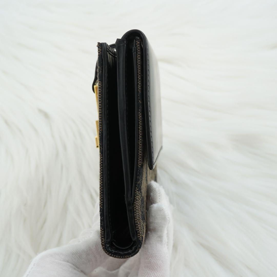未使用品　箱付き　GUCCI グッチ　二つ折り財布　GG柄　ジャッキー　ブラック