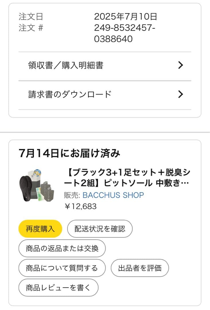 【正規品】ピットソール Ｍ　黒　2セット