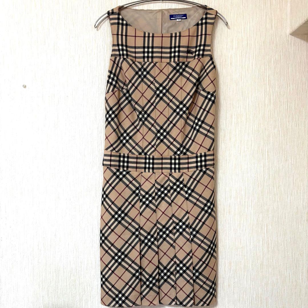 BURBERRY ノバチェック　プリーツワンピース