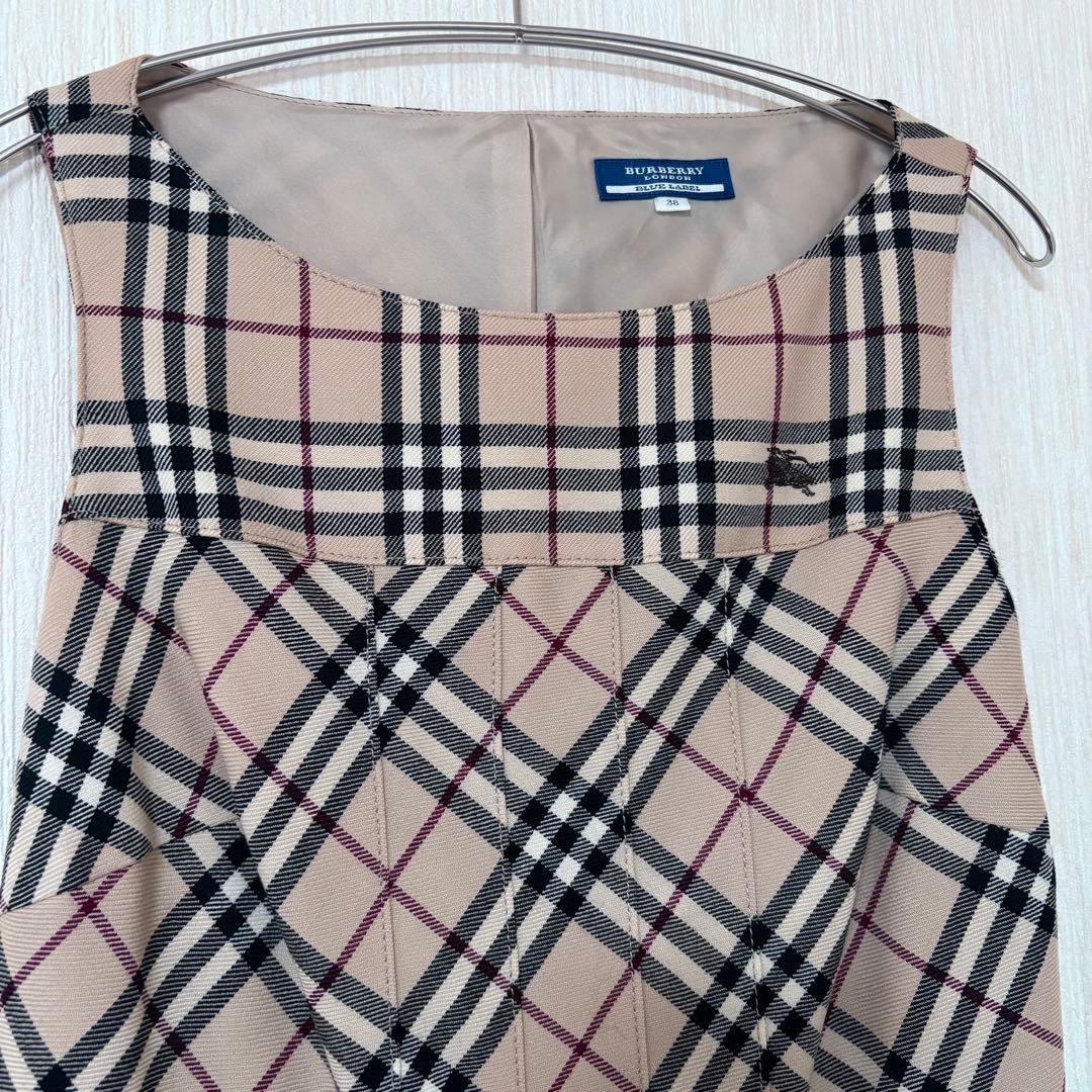 BURBERRY ノバチェック　プリーツワンピース