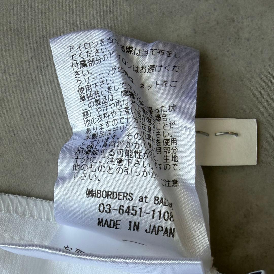 極美品✨ボーダーズアットバルコニー フラワージャガードパフスリーブ トップス36