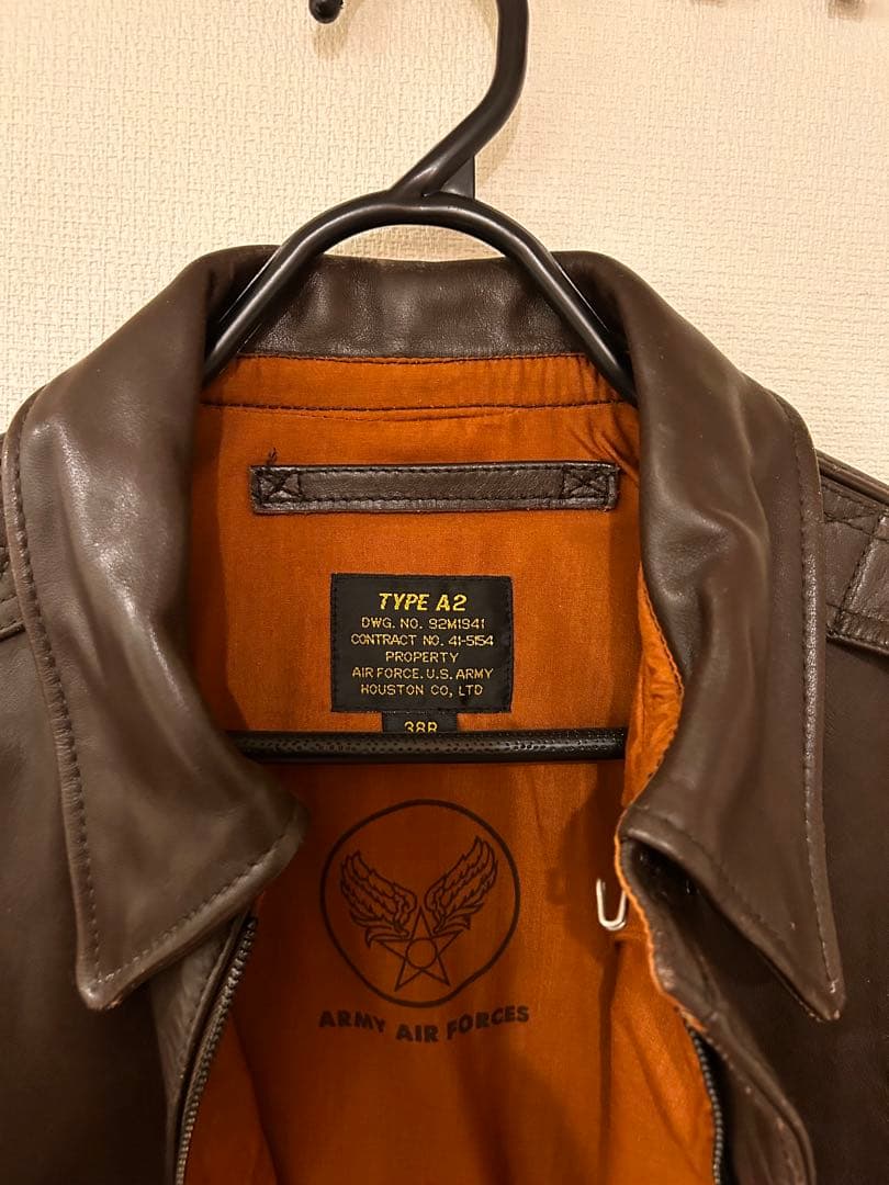Houston TYPE A-2 レザー ジャケット