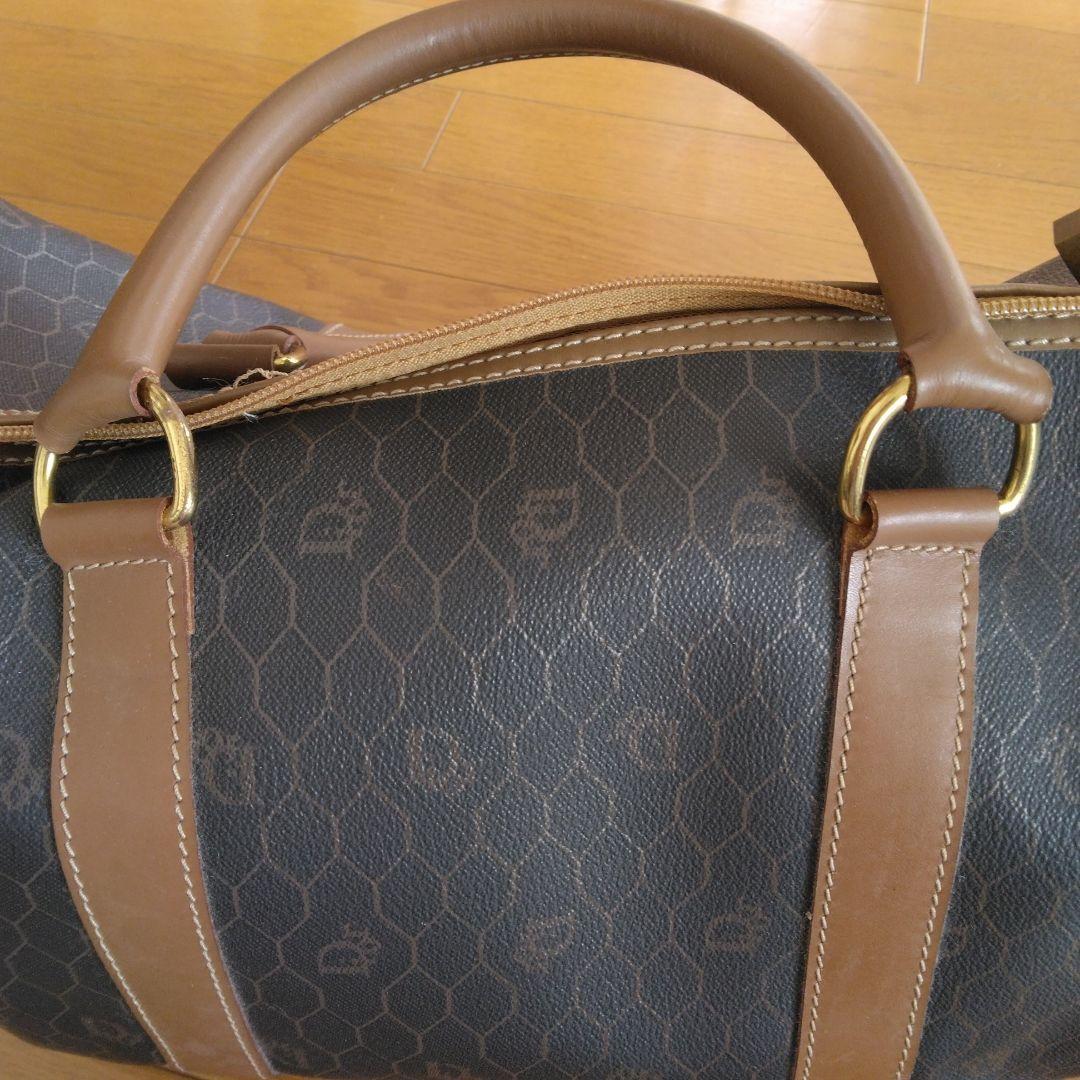 美品　Christian　Dior　ボストンバッグ　ハニカム柄　大容量