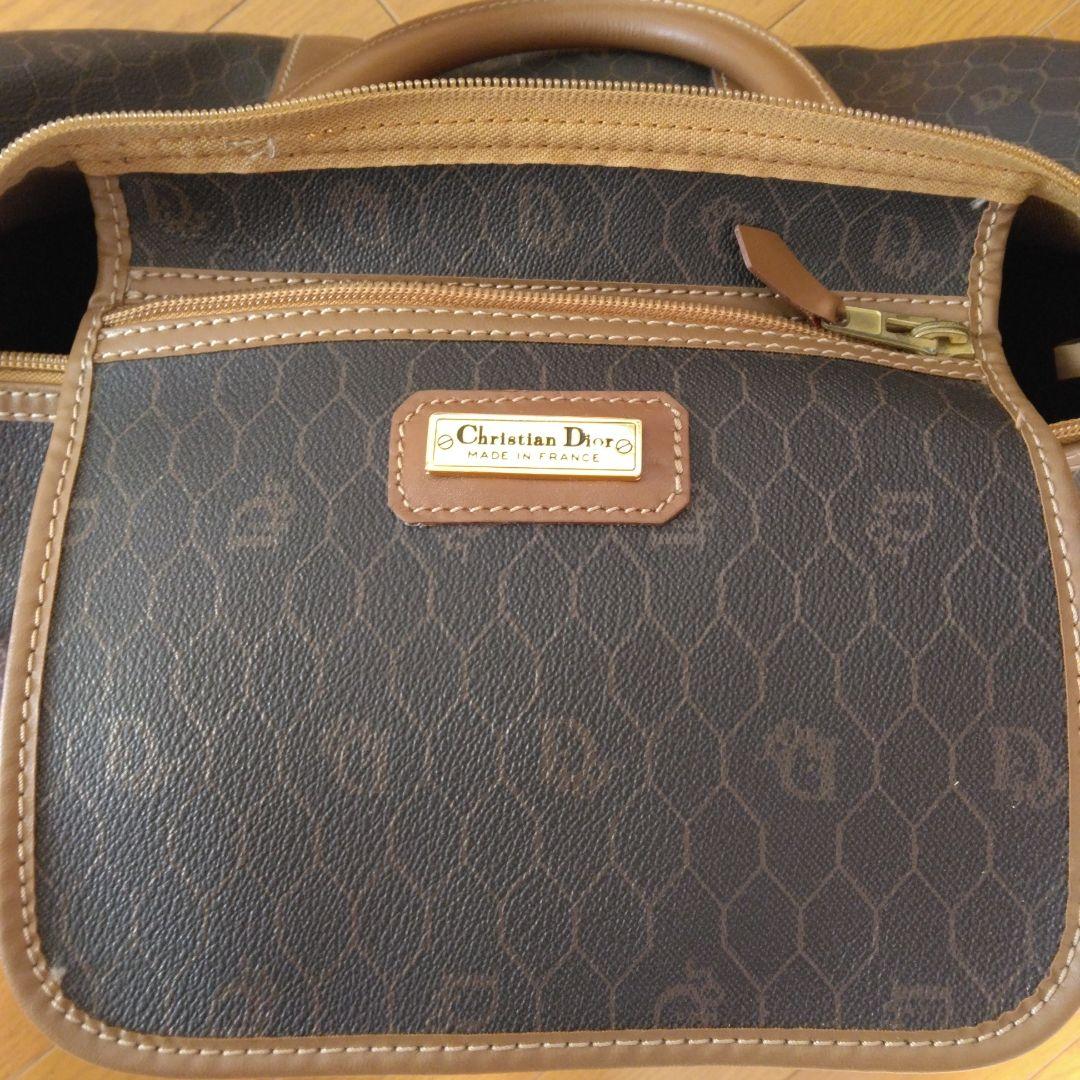 美品　Christian　Dior　ボストンバッグ　ハニカム柄　大容量