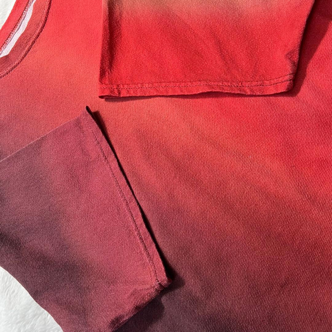 Ameriアメリヴィンテージ　グラデーションオーバーサイズTシャツ★レッド