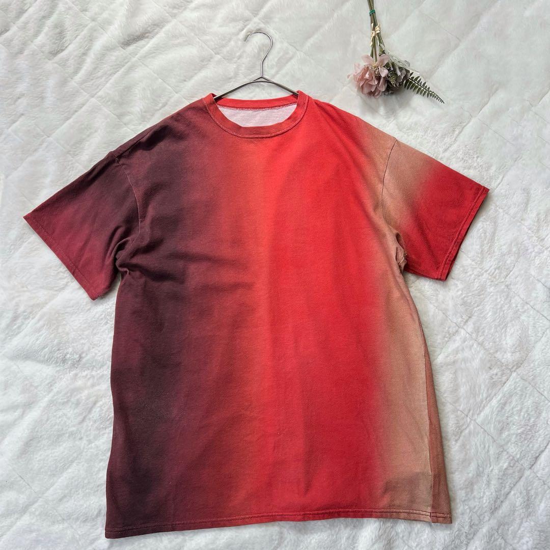 Ameriアメリヴィンテージ　グラデーションオーバーサイズTシャツ★レッド