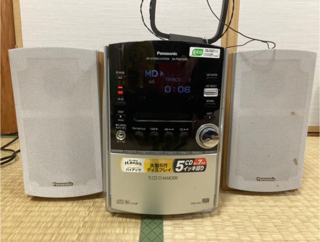 【中古】Panasonicコンポ　Panasonic SA-PM510MD