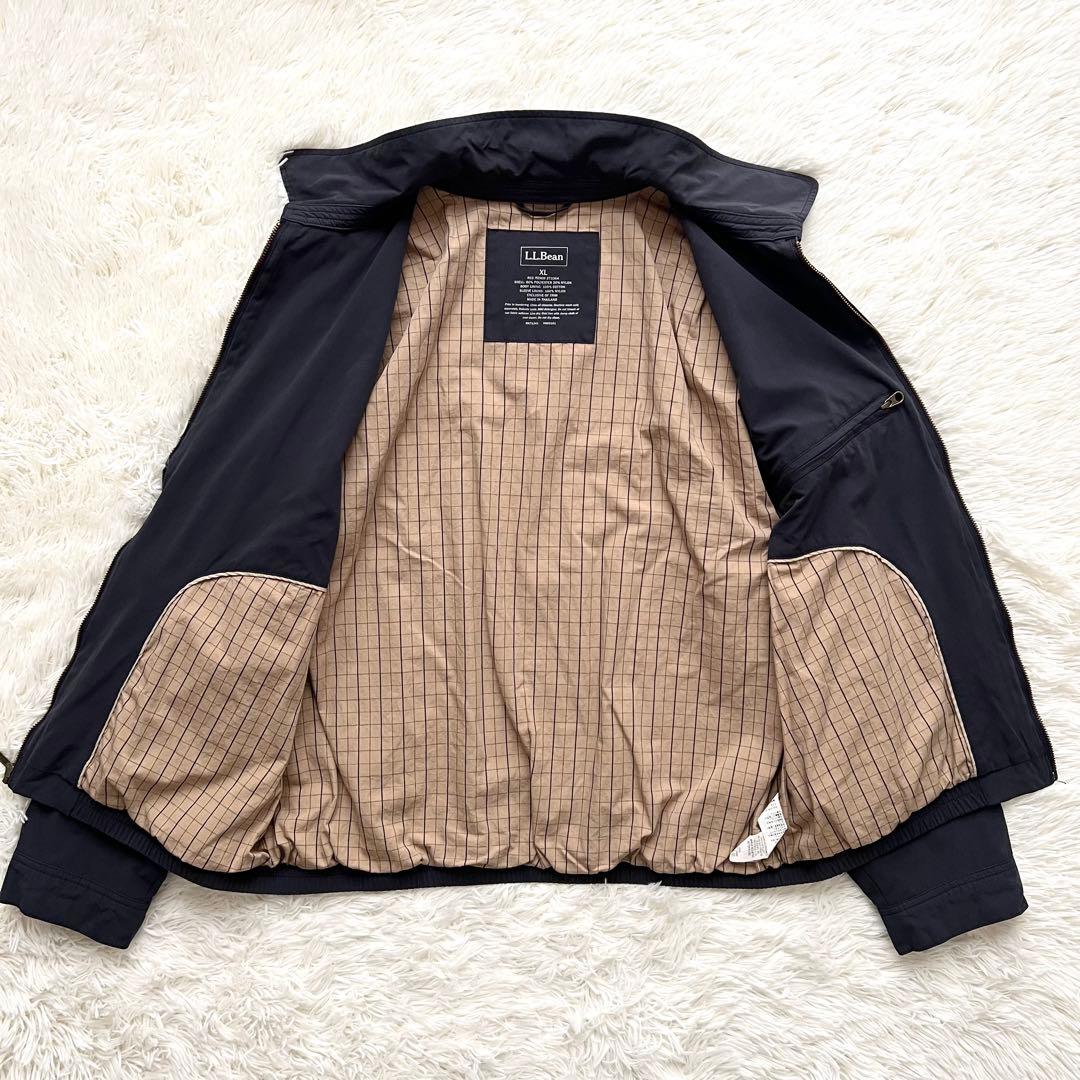 L.L.Bean スイングトップ XL 裏地チェック ネイビー