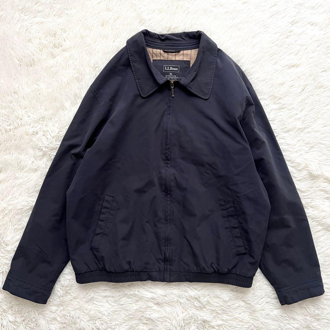 L.L.Bean スイングトップ XL 裏地チェック ネイビー