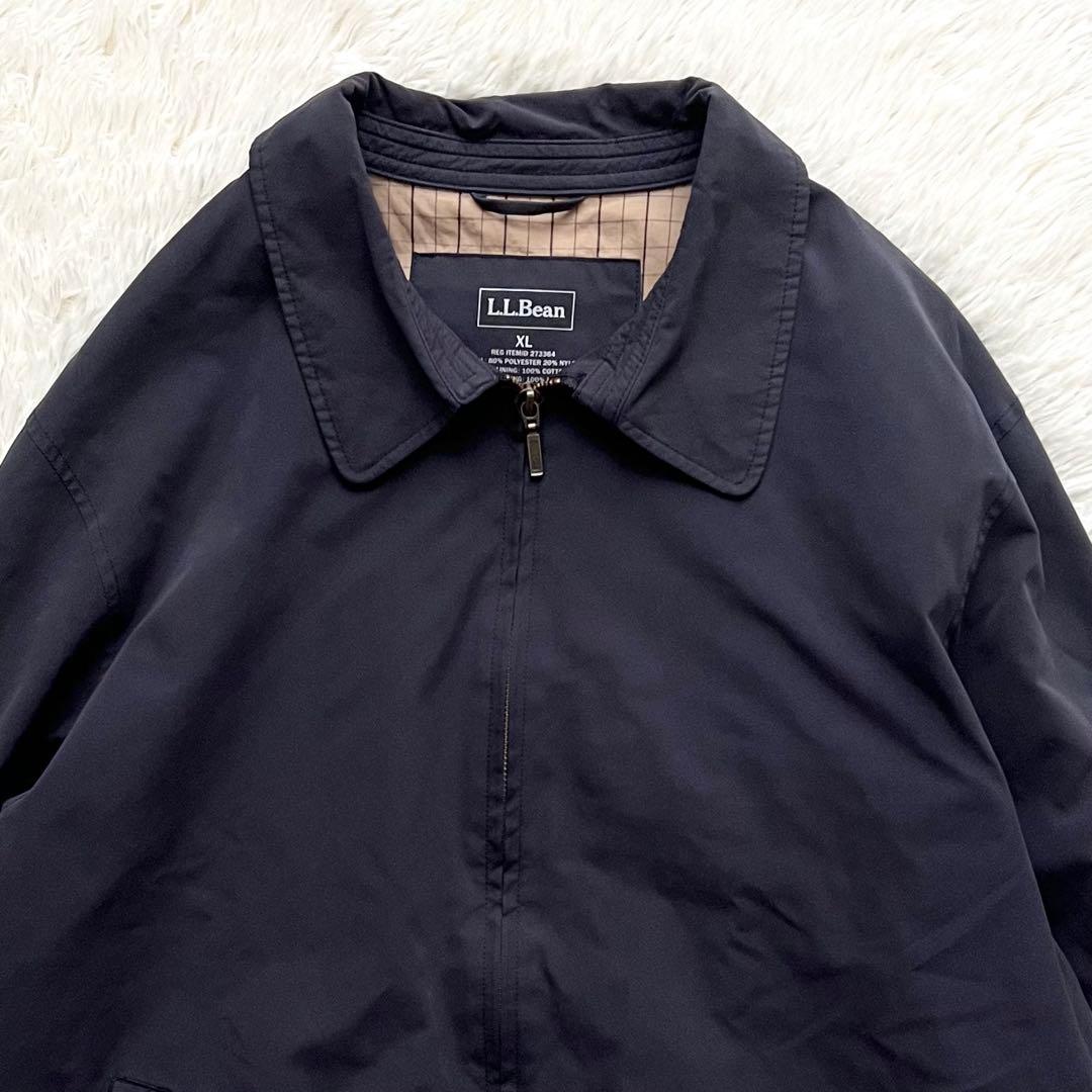 L.L.Bean スイングトップ XL 裏地チェック ネイビー