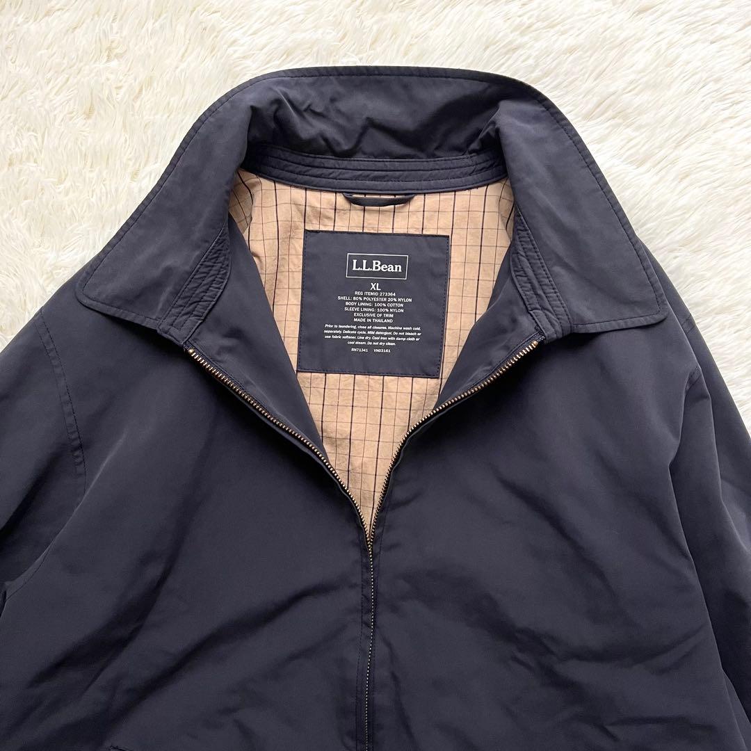 L.L.Bean スイングトップ XL 裏地チェック ネイビー