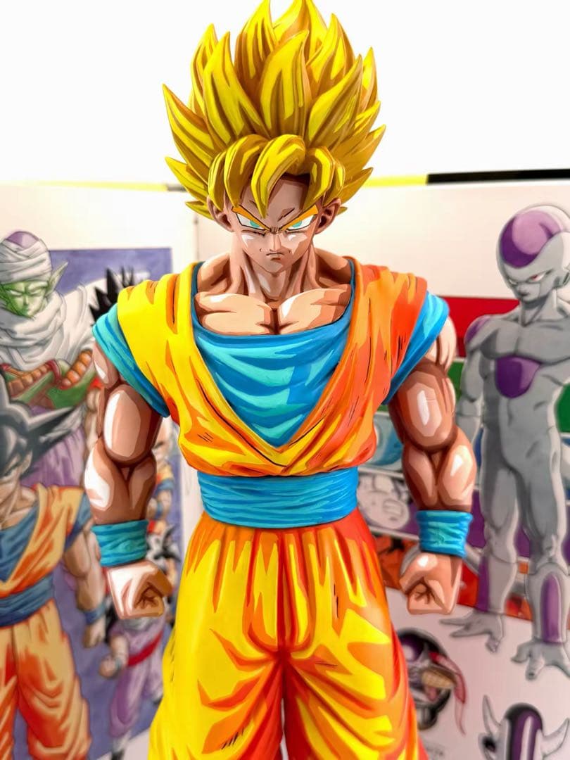 ドラゴンボール　リペイント　孫悟空　スーパーサイヤ人2 フィギュア　二次元彩色