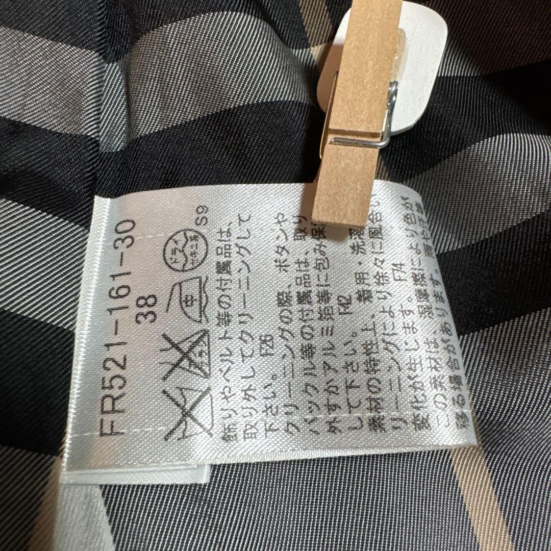 【未使用級】BURBERRY バーバリーブルーレーベル ノーカラートレンチコート