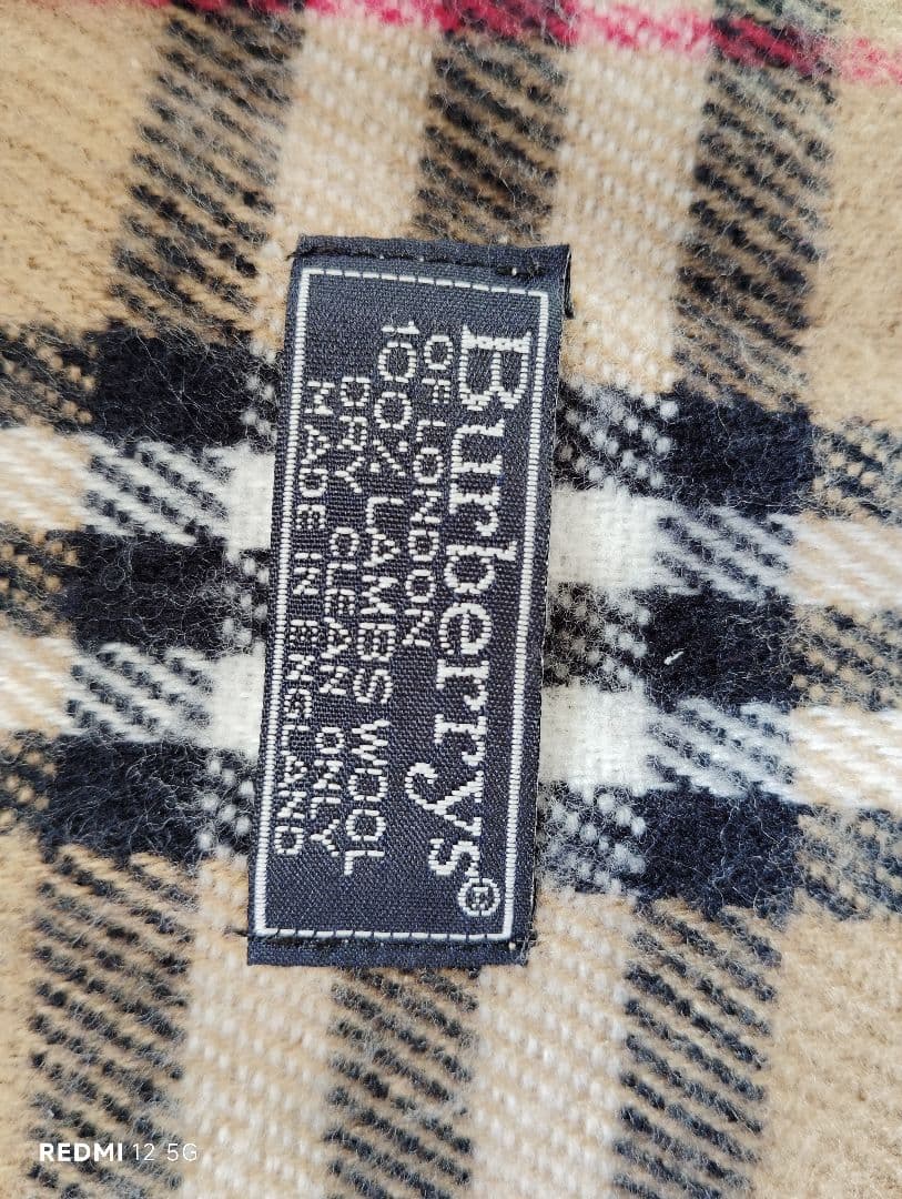 Burberry チェック柄 マフラー ラムウール