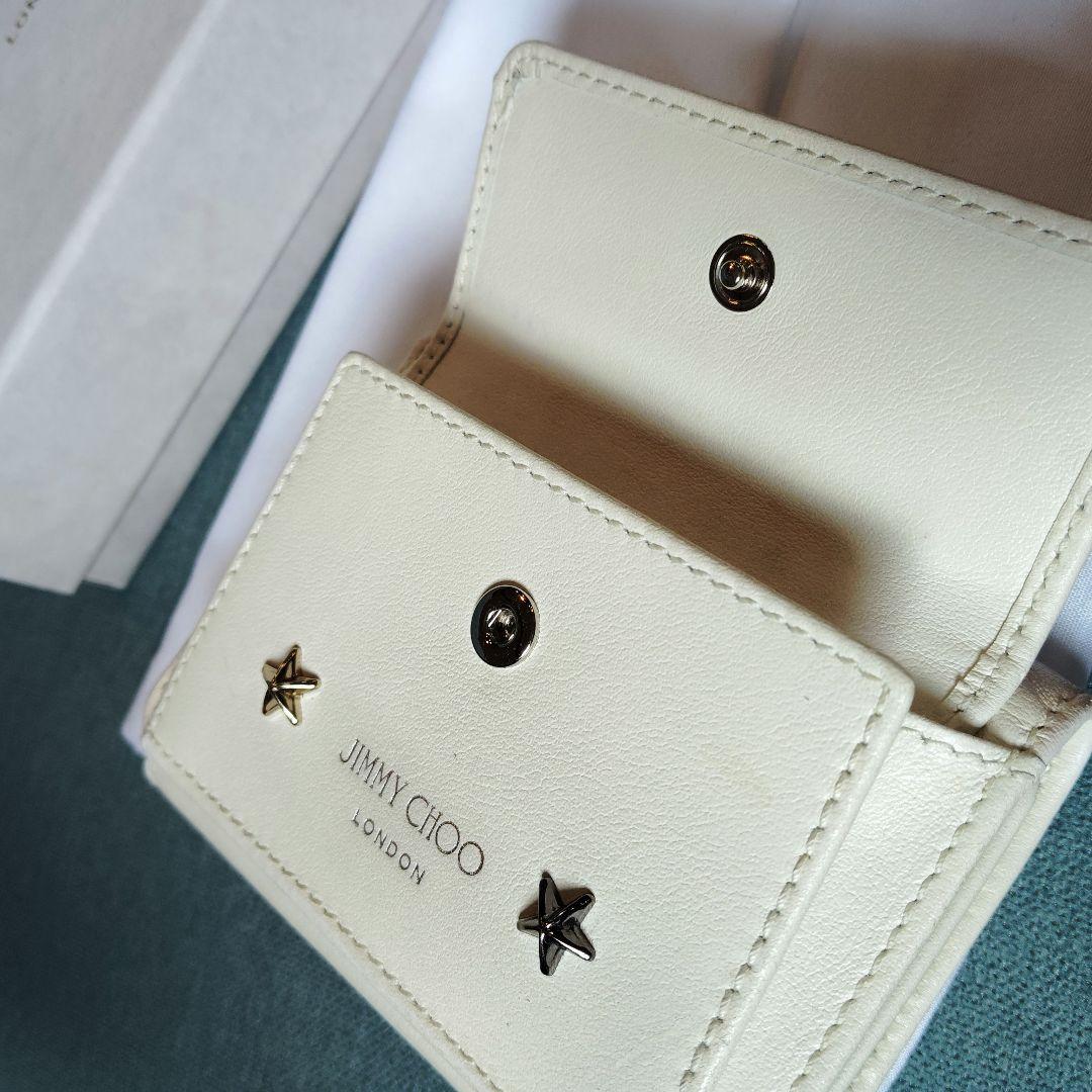 JIMMY CHOO ミニ財布 NEMO スタースタッズ 三つ折財布