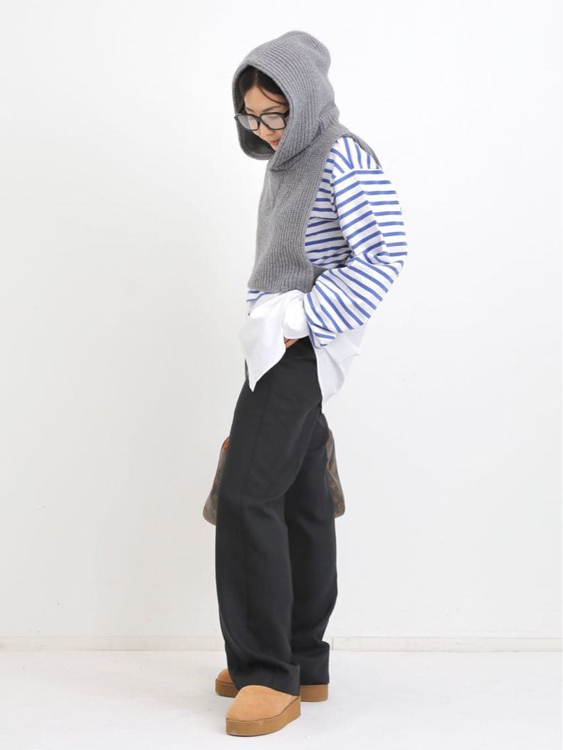 小物 24AW GOOD GRIEF HOODED KNIT SNOOD