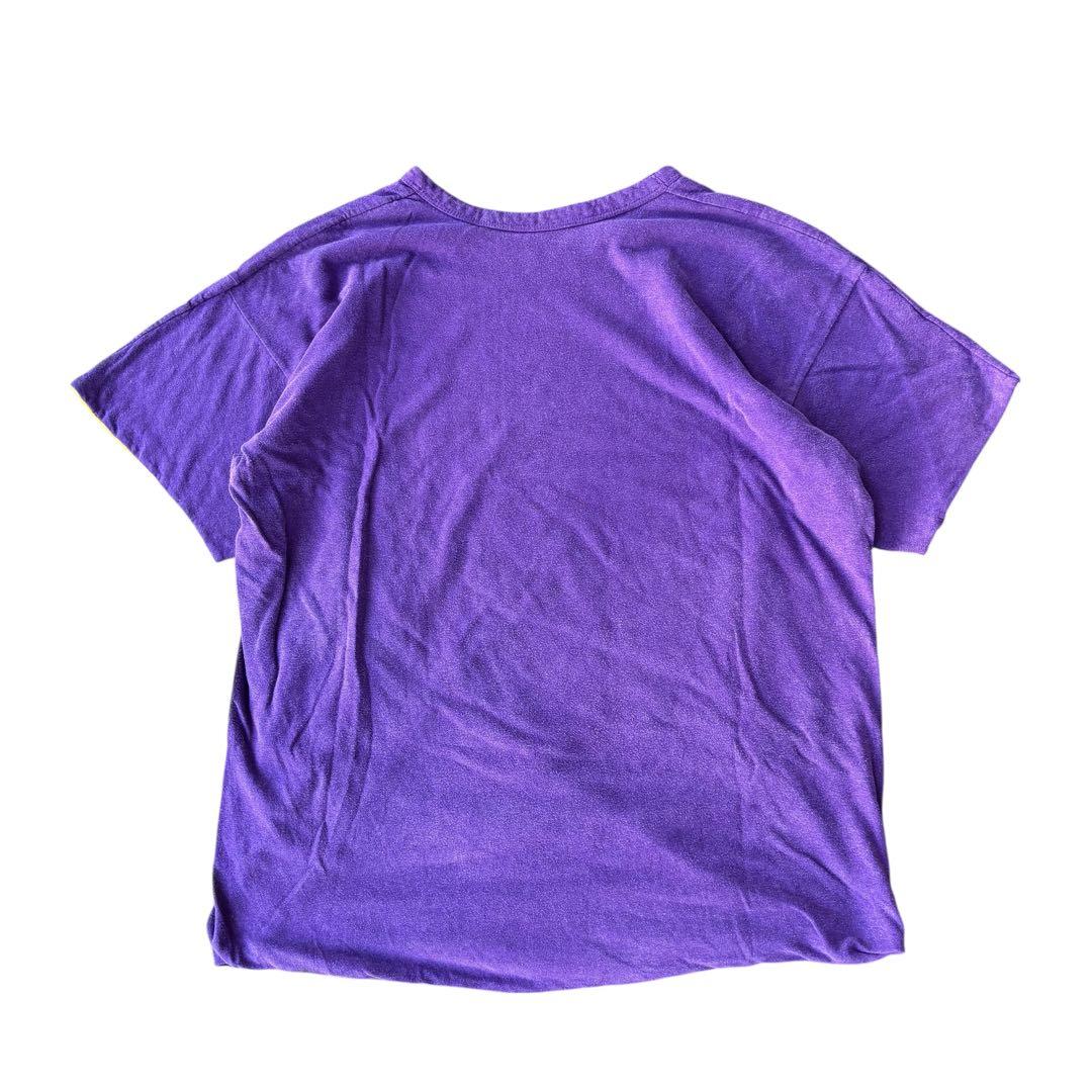〜70s Champion リバーシブル Tシャツ XL 紫 黄 ヴィンテージ