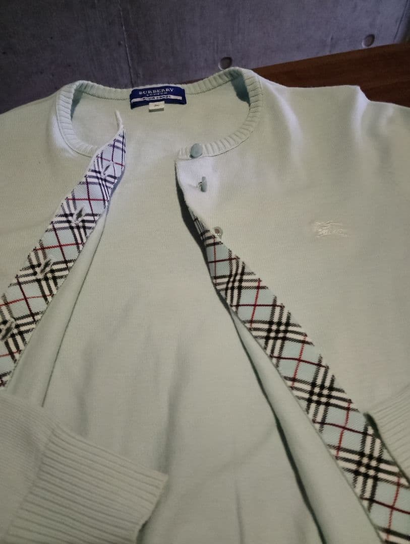 大人気BURBERRYBLUE LABEL カーディガン チェック柄　送料無料