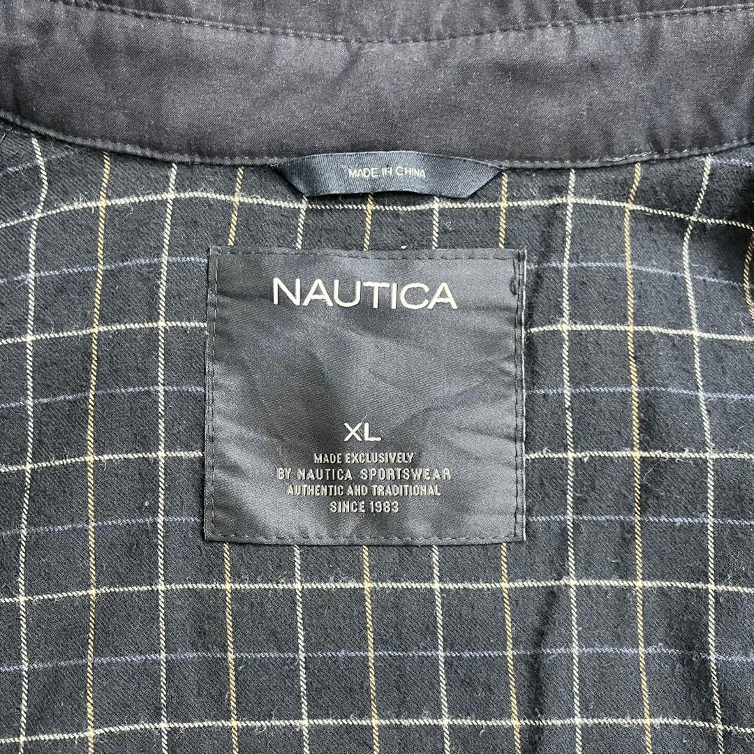 NAUTICAドリズラージャケットスイングトップハリントンジャケットネイビー短丈