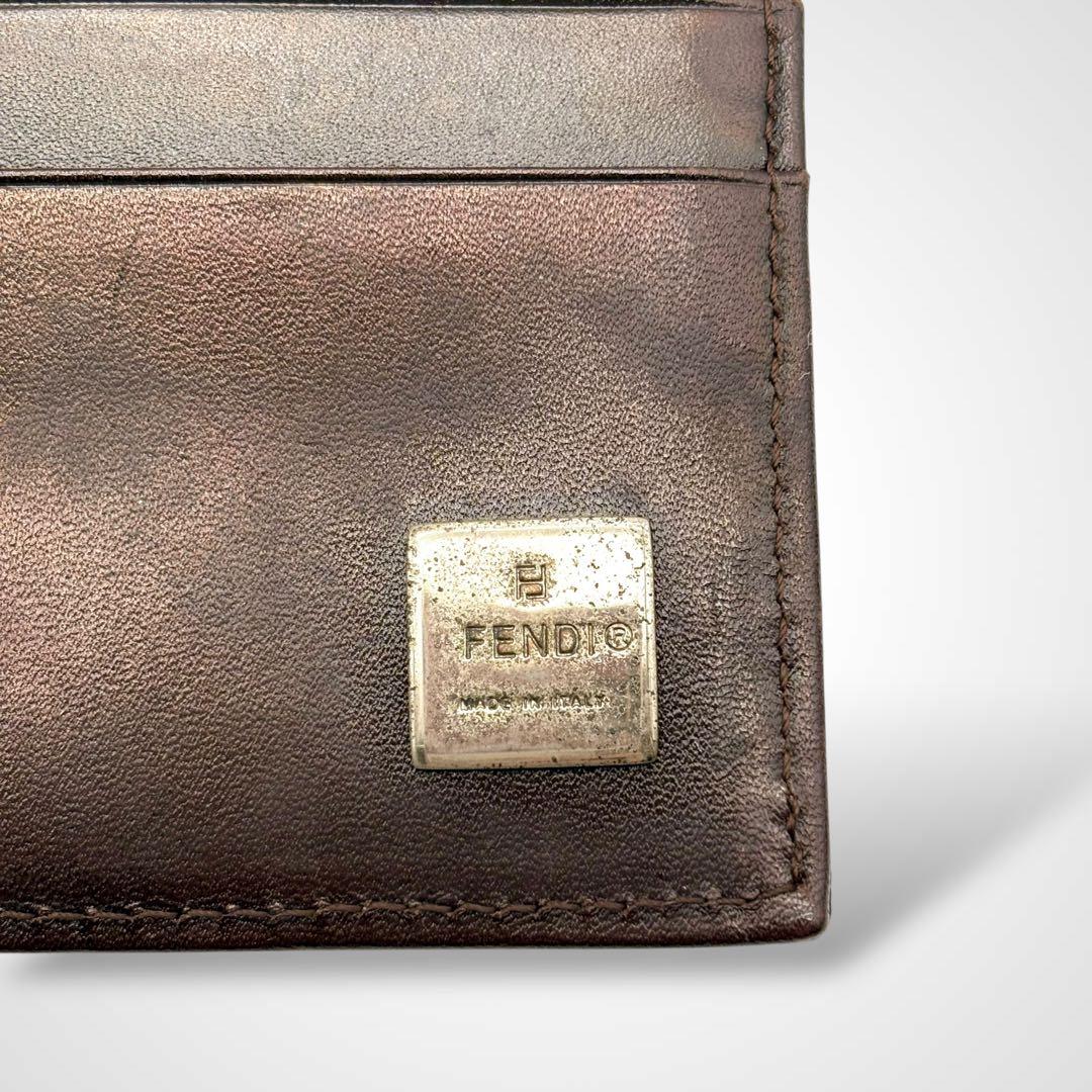 小物 FENDI Zucca Pattern Compact Wallet