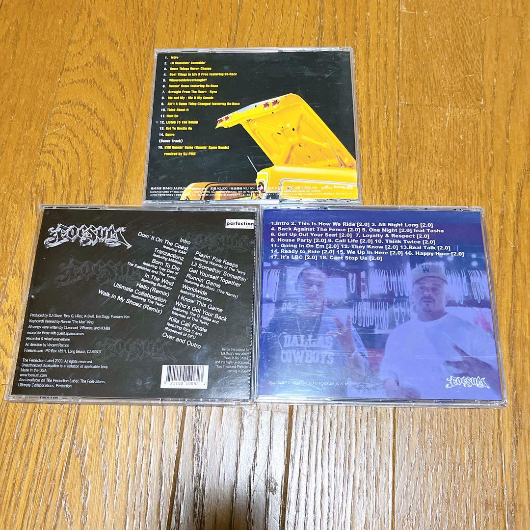 Foesum compilation CD 3枚セット　G-RAP チカーノ