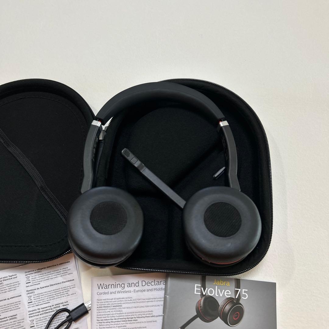 【未使用】ジャブラ Jabra Evolve75 SE ワイヤレスヘッドセット