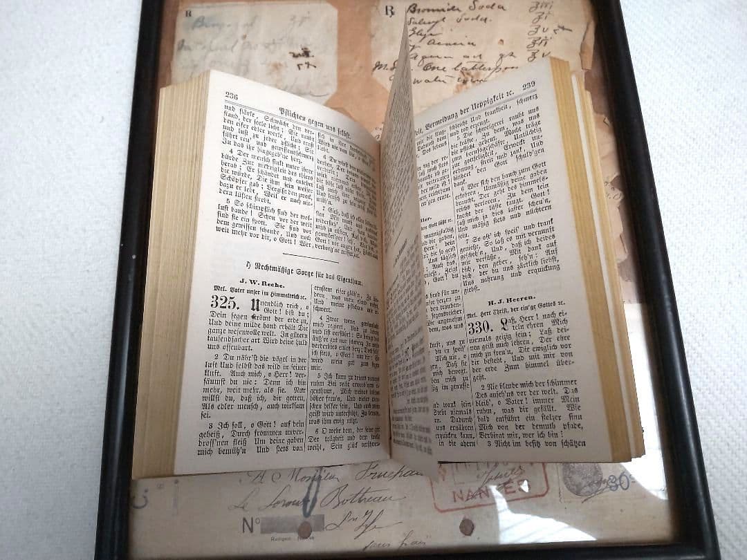ドイツアンティーク 讃美歌本 アンティークブック 古書 Bible 聖書
