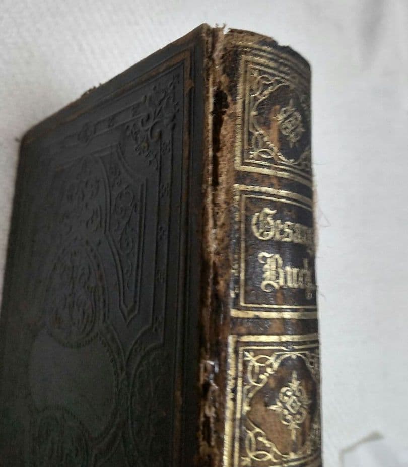 ドイツアンティーク 讃美歌本 アンティークブック 古書 Bible 聖書
