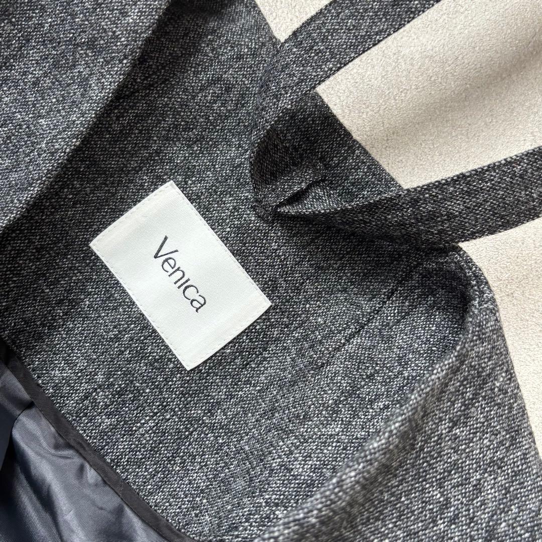 Venica 美品 Cocoon shape jacket グレー