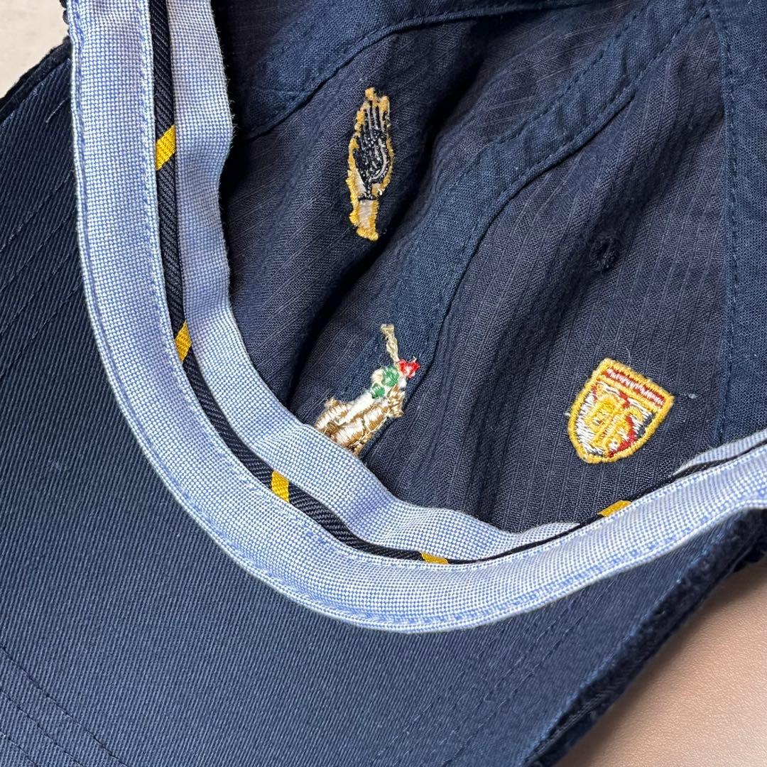 POLO RALPH LAUREN コーデュロイ キャップ 刺繍 ネイビー