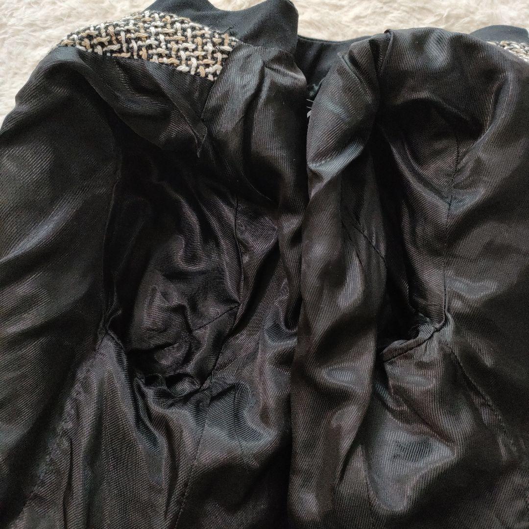 ZARA リボン ディテール テクスチャー ツイード ジャケット XS