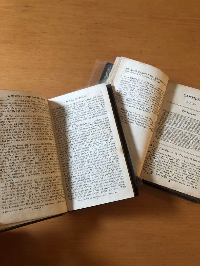 POEMS OF OSSIAN（2冊セット)