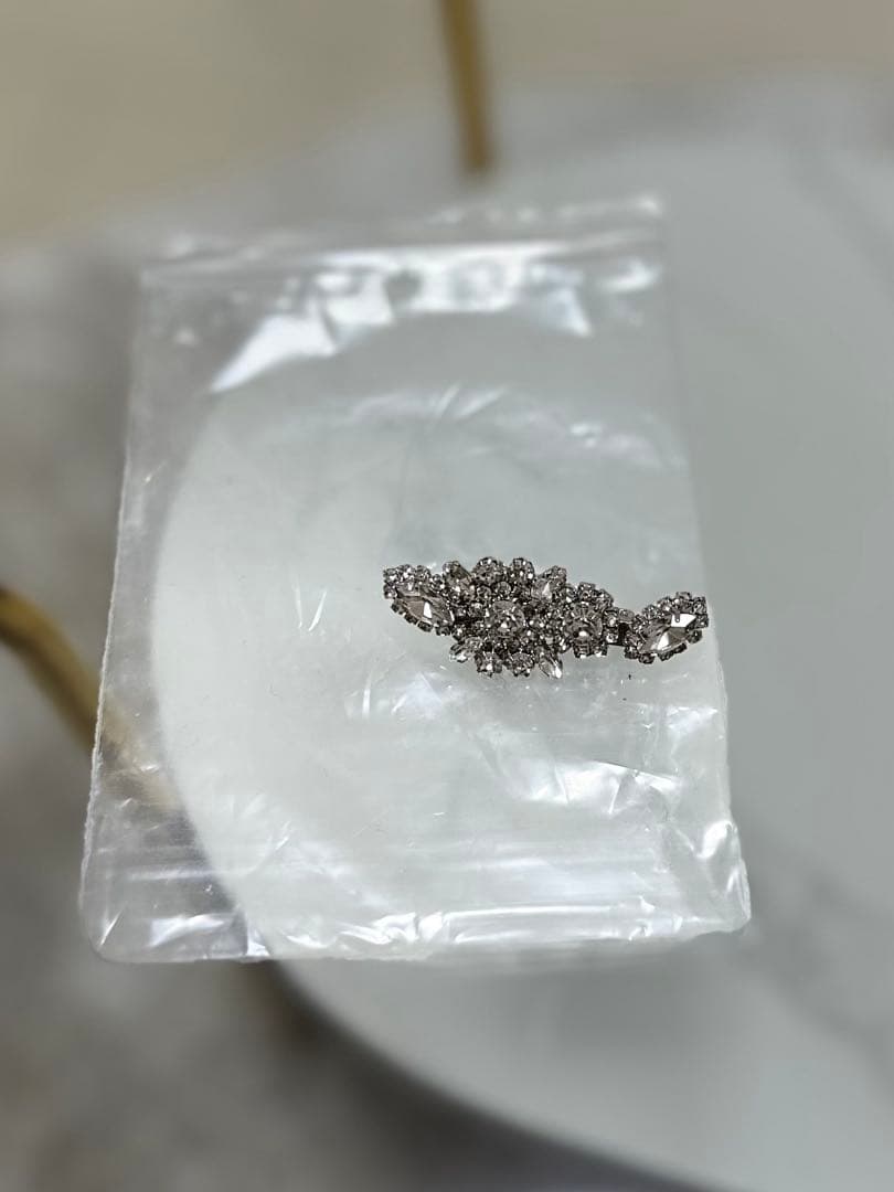 snidel タイ付きビジューカーディガン