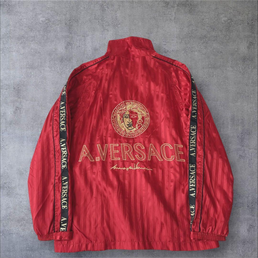 A.VERSACE ナイロンジャージ セットアップ メデューサ デカロゴ M〜L