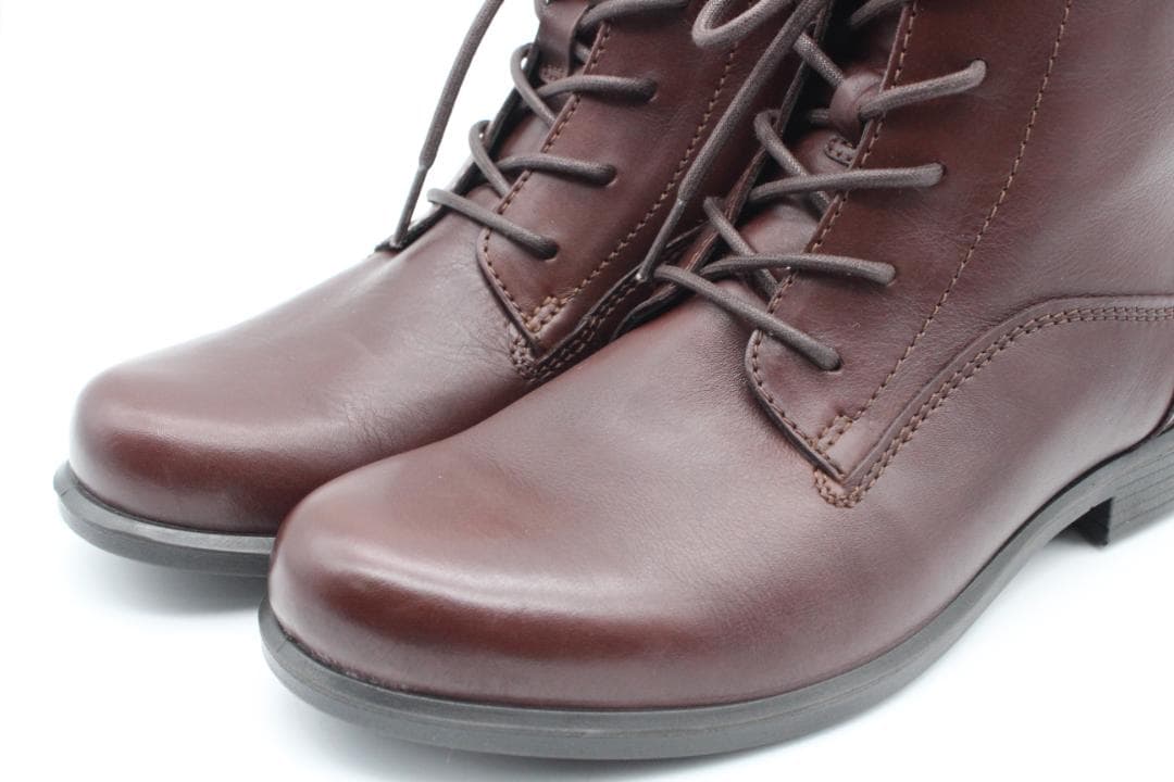 新品♪ecco エコー 本革 軽量レースアップブーツ(36)