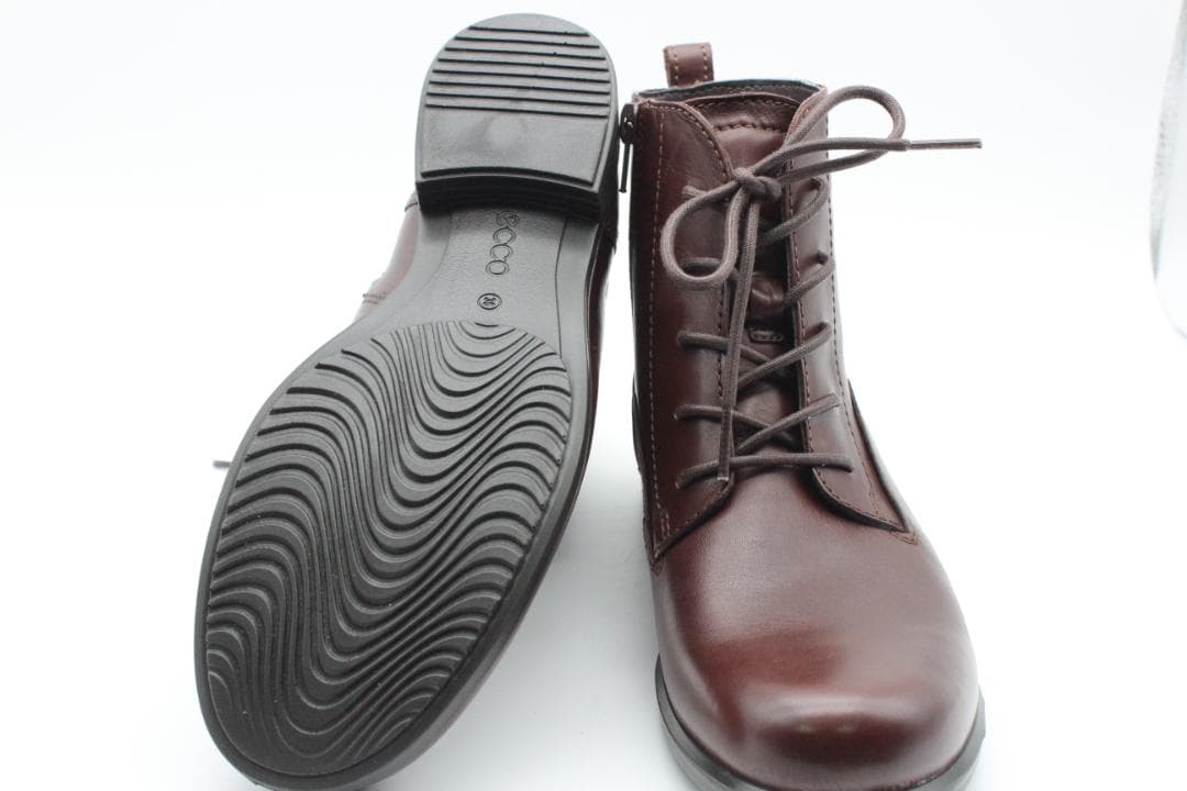 新品♪ecco エコー 本革 軽量レースアップブーツ(36)