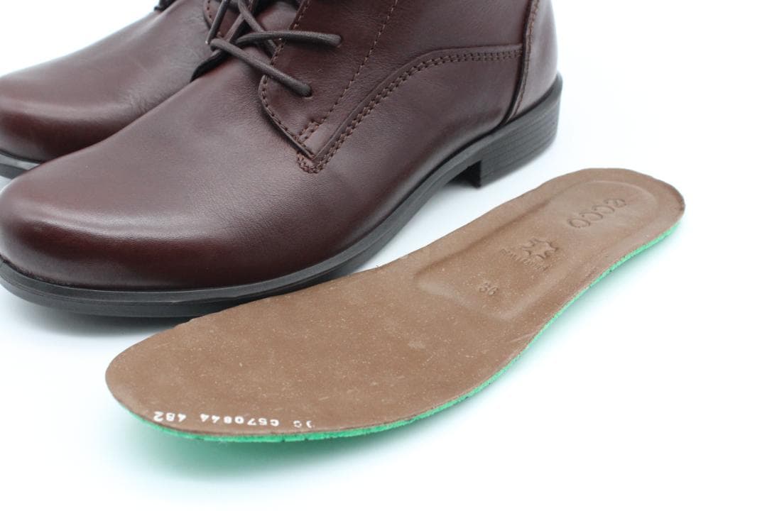 新品♪ecco エコー 本革 軽量レースアップブーツ(36)