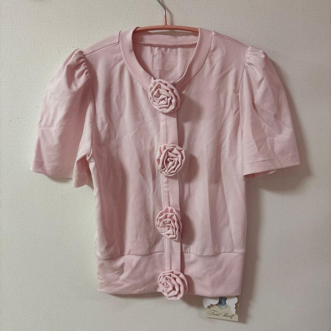 トップス Treat Urself Rose flower motif cardigan
