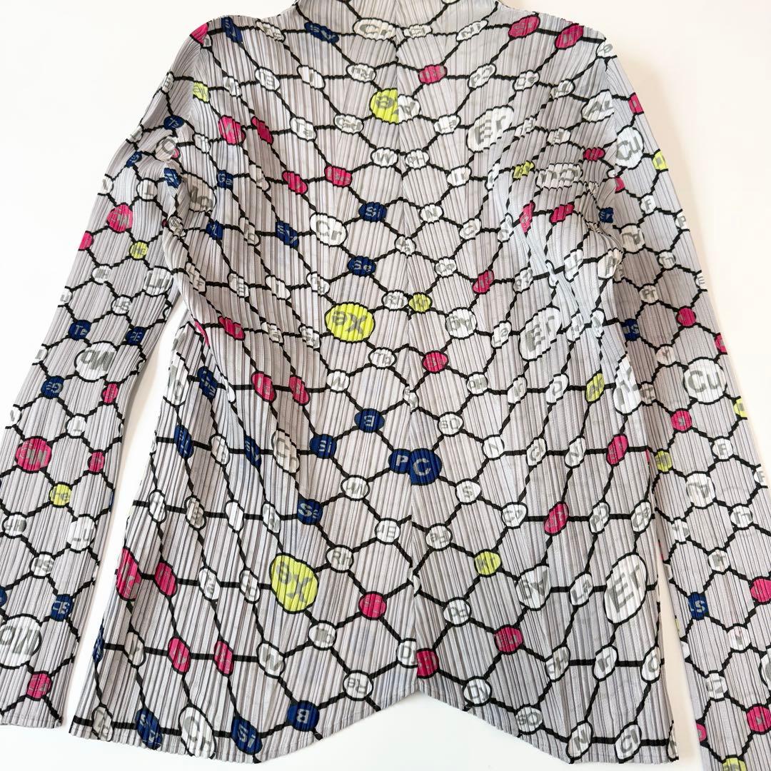 希少　ISSEY MIYAKE プリーツプリーズ 原子記号 カーディガン　長袖
