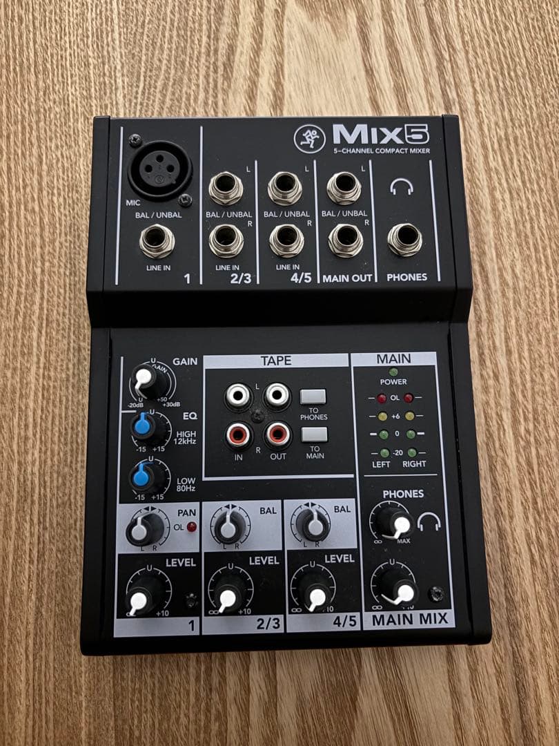 マッキー mackie MIX5 アナログミキサー