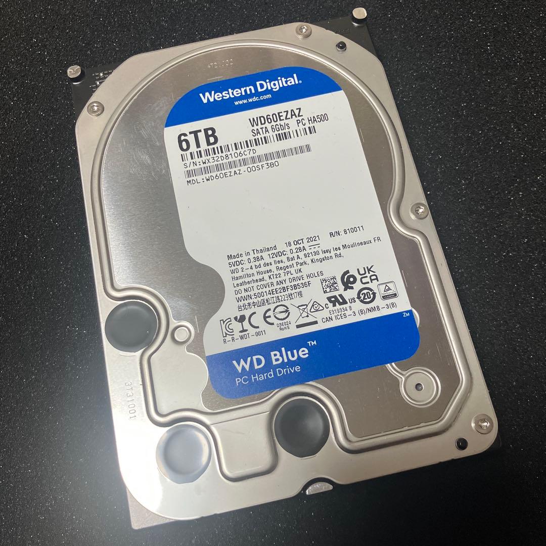 WD Blue 6TB 内蔵型ハードディスクドライブ