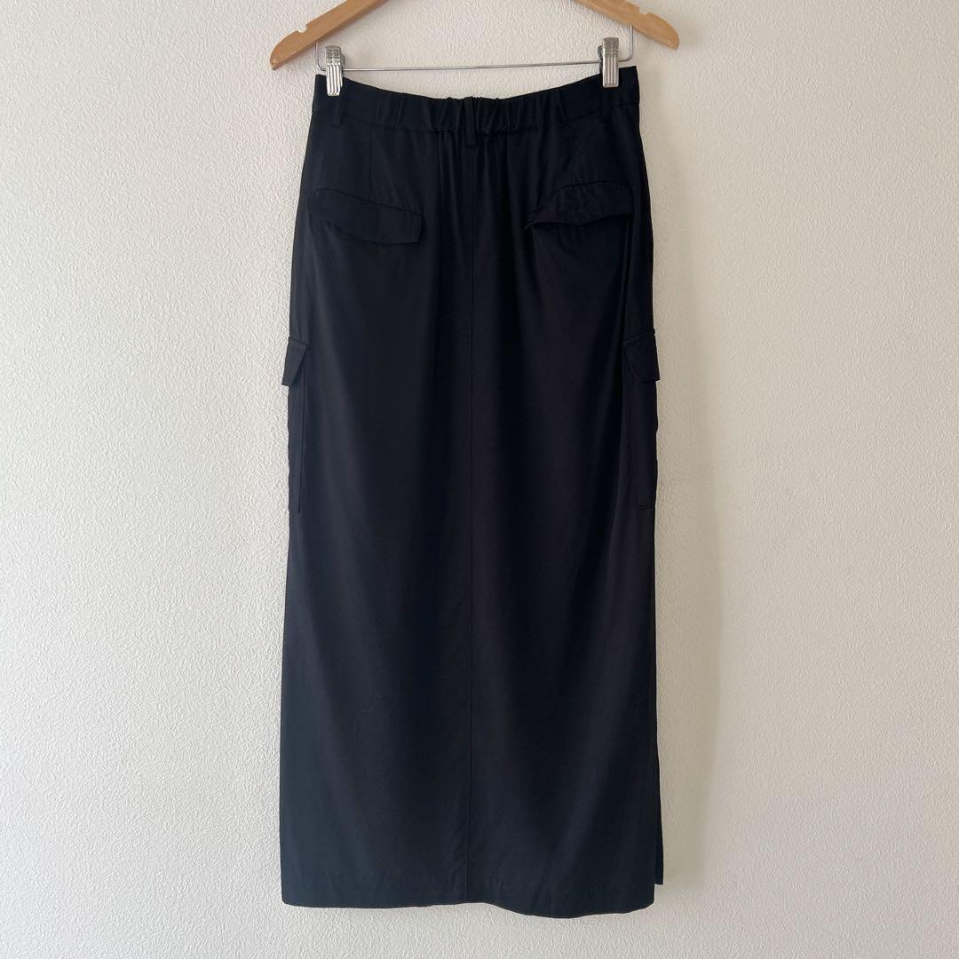 Loungedress 【定価19800円】スリットカーゴスカート　黒