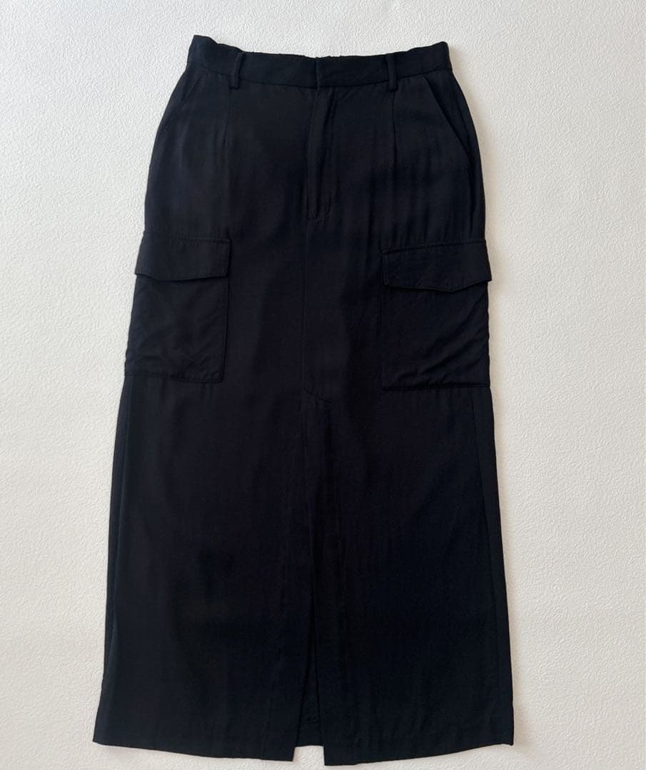 Loungedress 【定価19800円】スリットカーゴスカート　黒