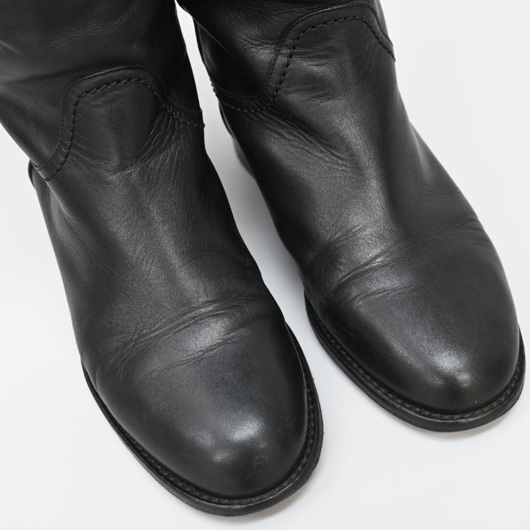 ■ □ 44882★冬 CHANEL シャネル ロングブーツ ココマーク
