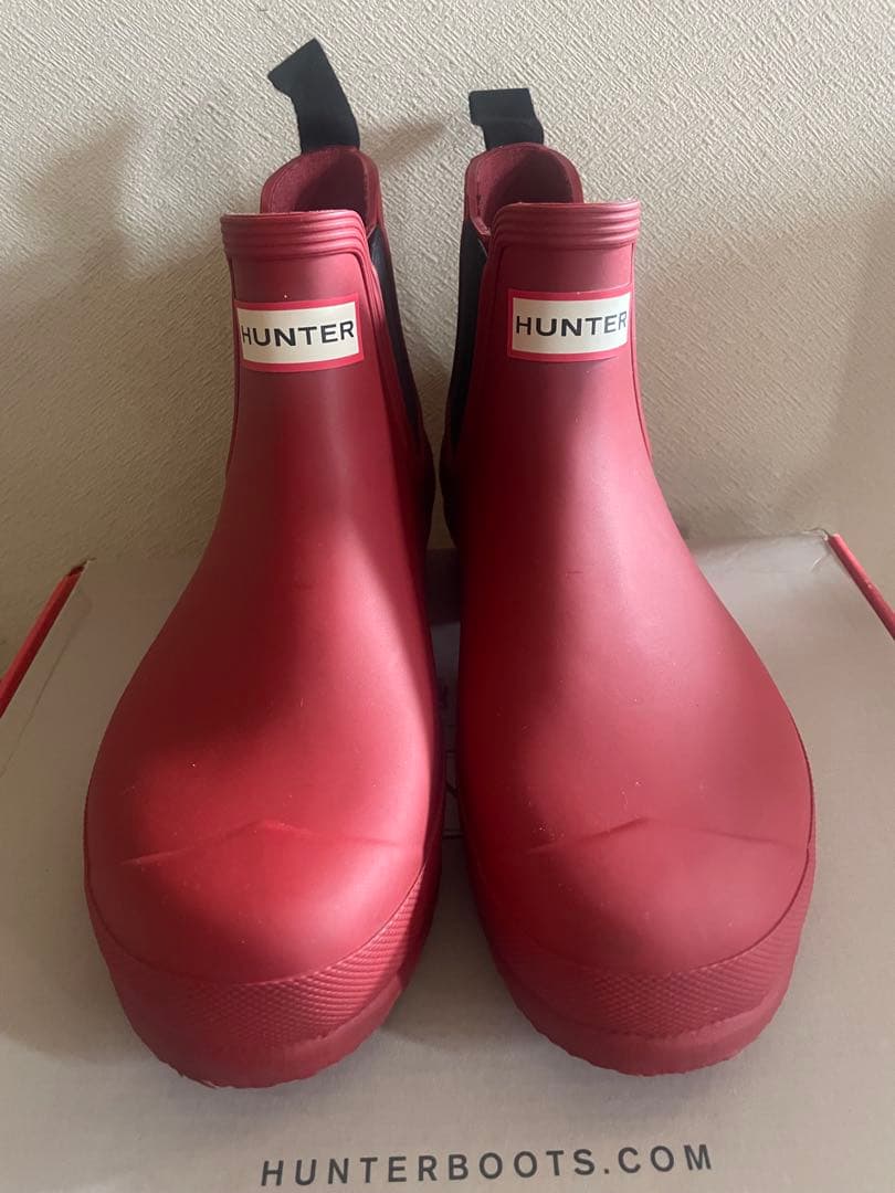 HUNTER ORIGINAL レッド レインシューズ