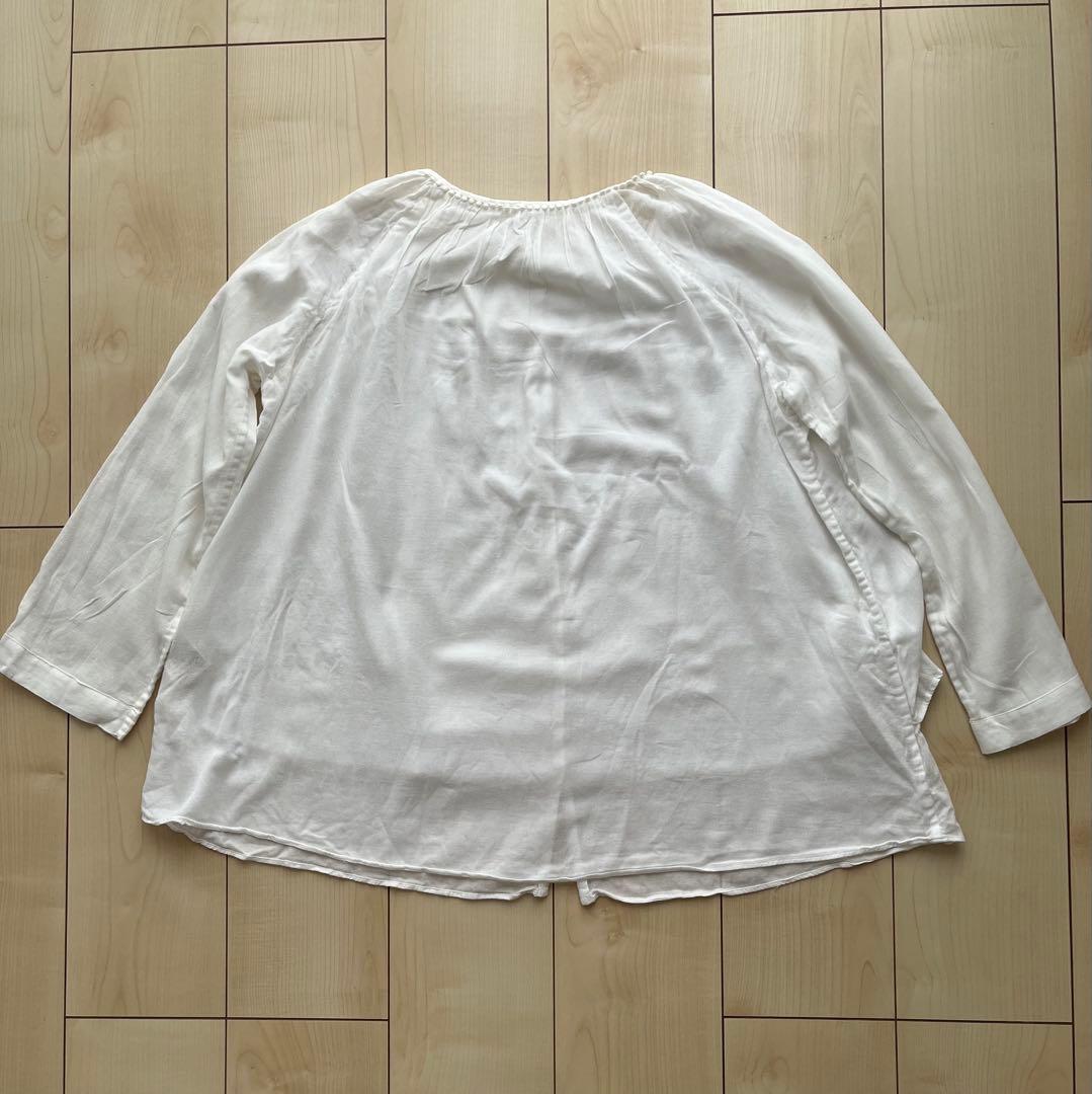 PRISTINE ガーゼ長袖ギャザーパジャマ