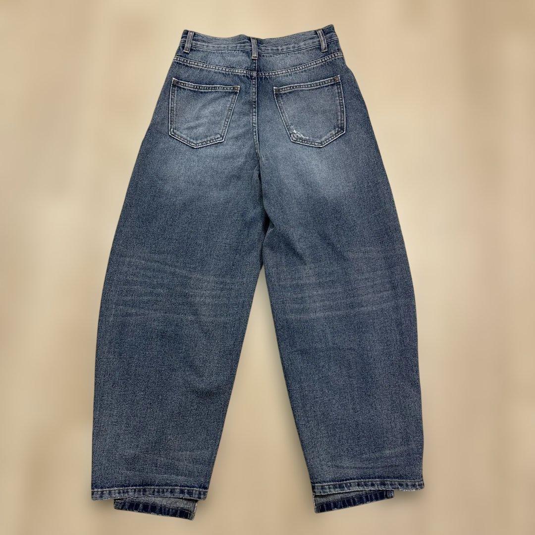 YENN カーブド シーム デニムパンツ 36