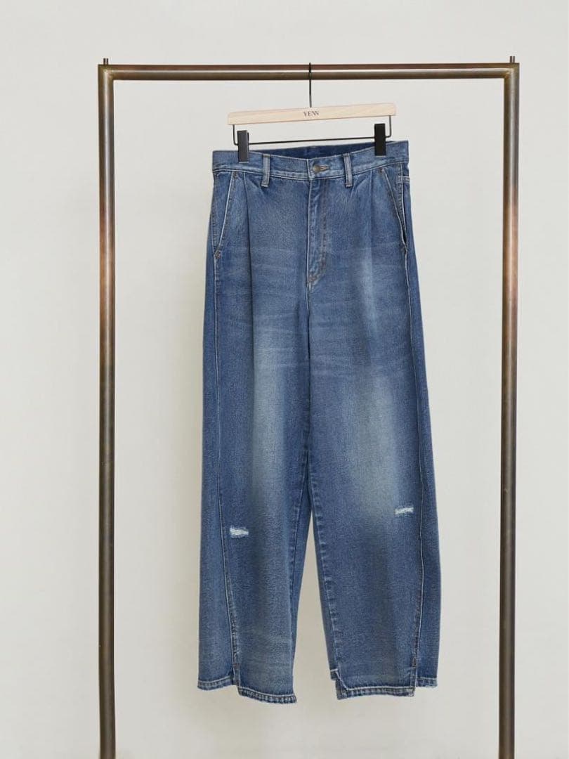 YENN カーブド シーム デニムパンツ 36